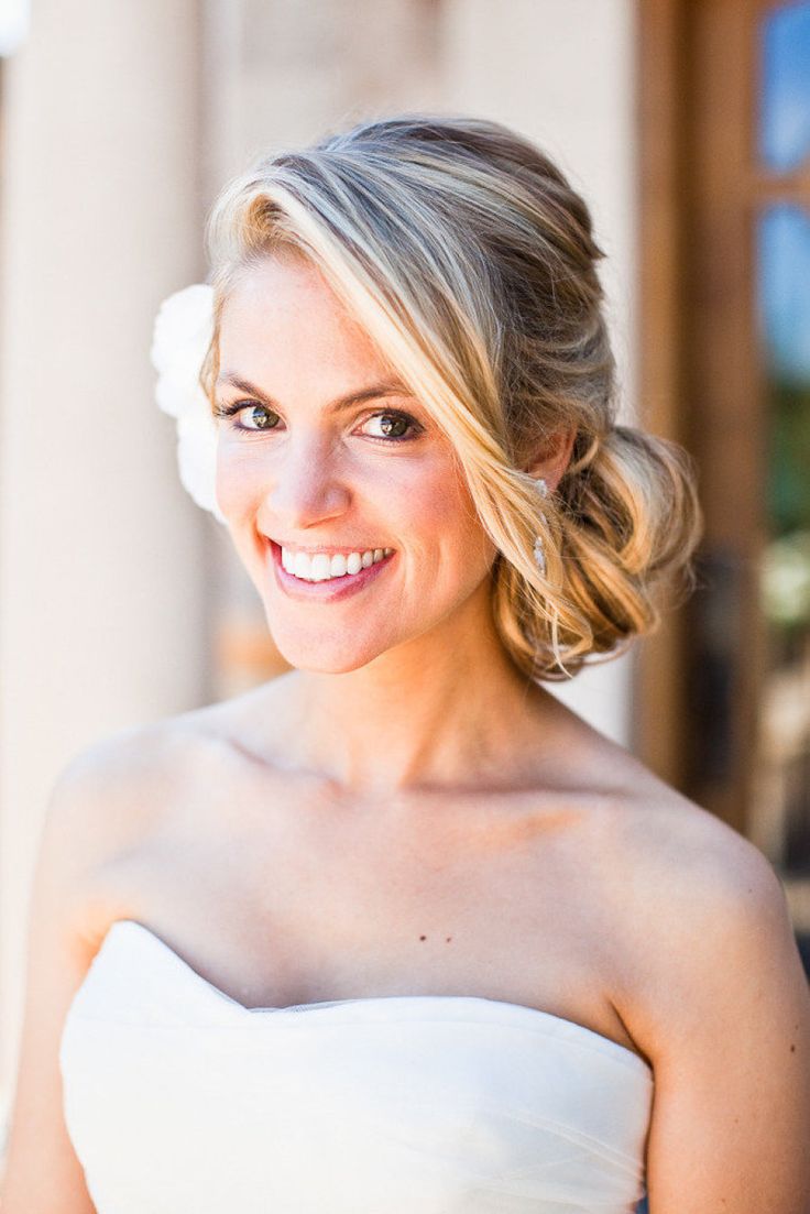 Wedding Hairstyles Messy Side Bun Pictures