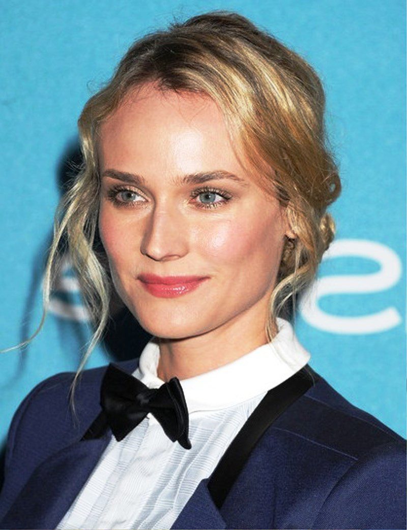 Diane Kruger Twisted Hairstyle Pictures