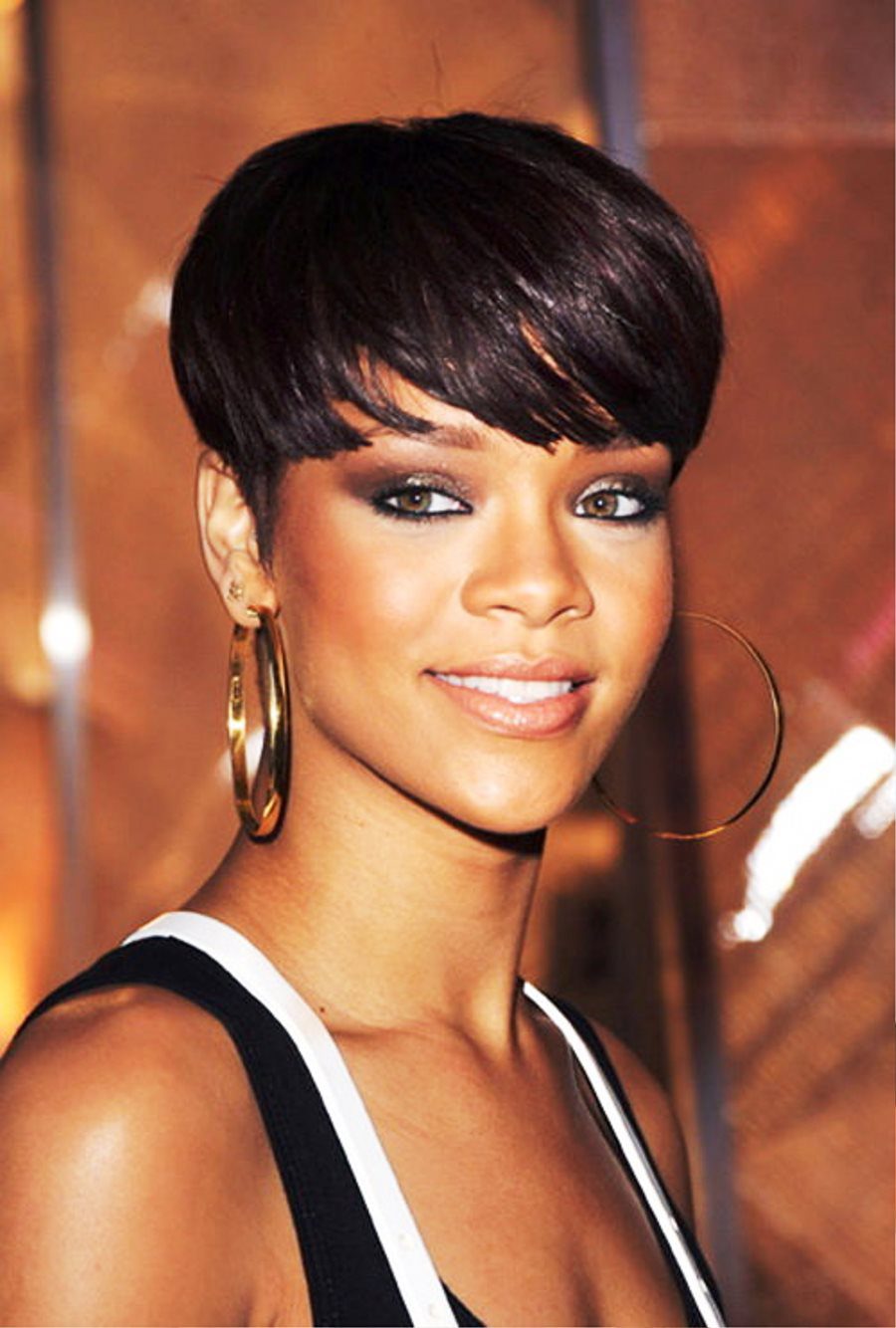 Rihanna Short Hairstyles Back View