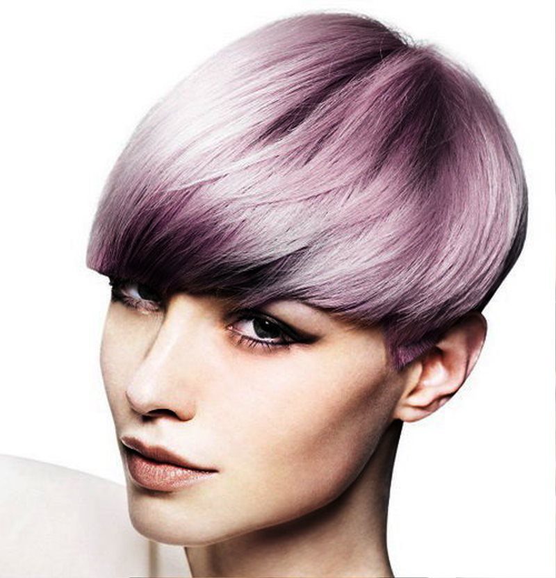 Scene Hairstyles Short Purple Pictures