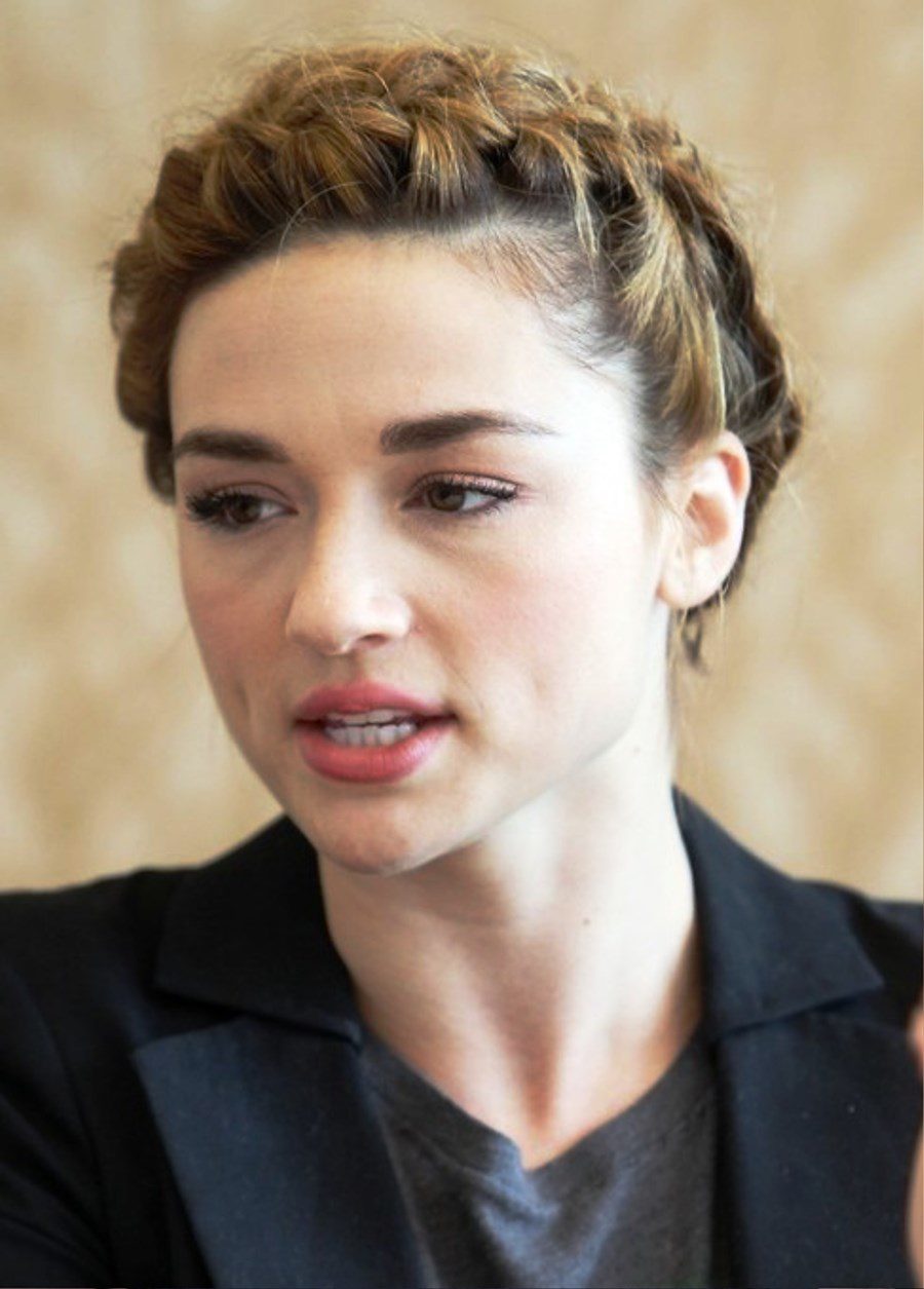 Pictures Of Crystal Reed French Braided Updo