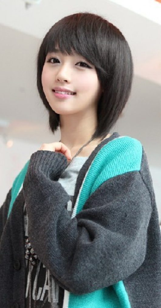 Cute short hair girl