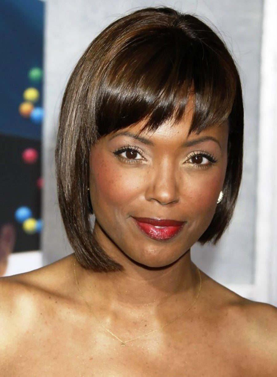 Aisha Tyler Short Sleek Hairstyle