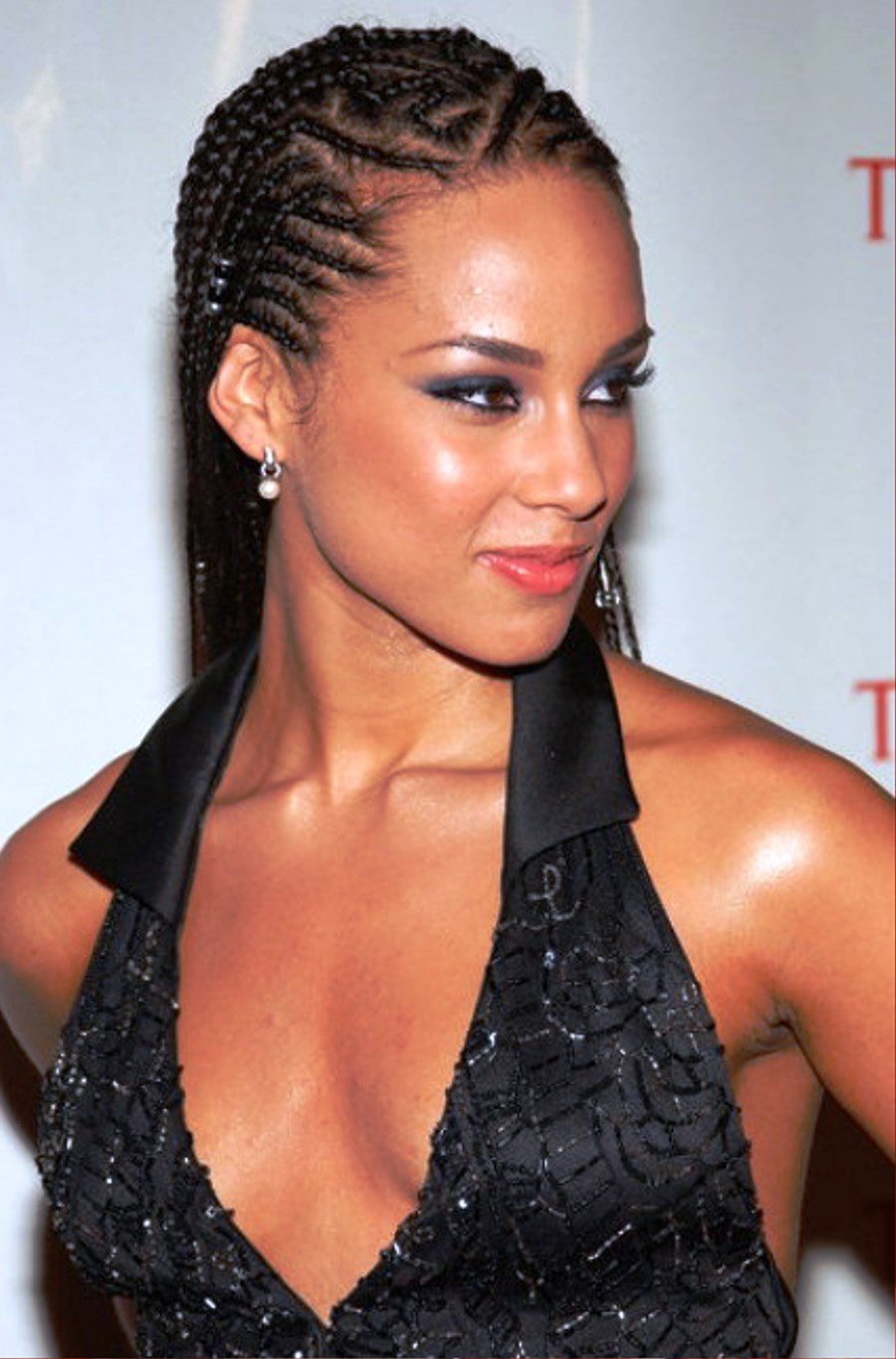 Alicia Keys Cornrow Braided Hairstyle