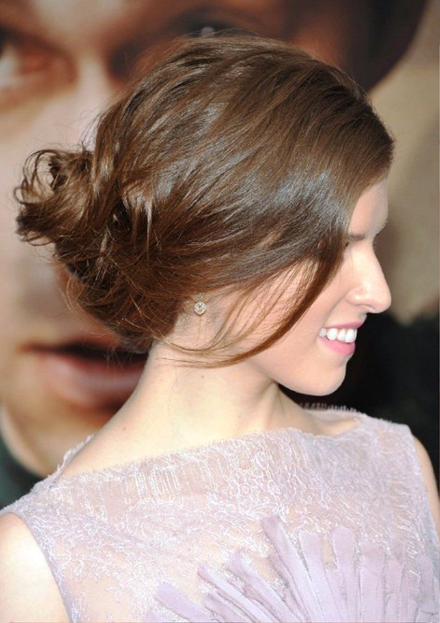 Anna Kendrick French Twist Updo Hairstyle