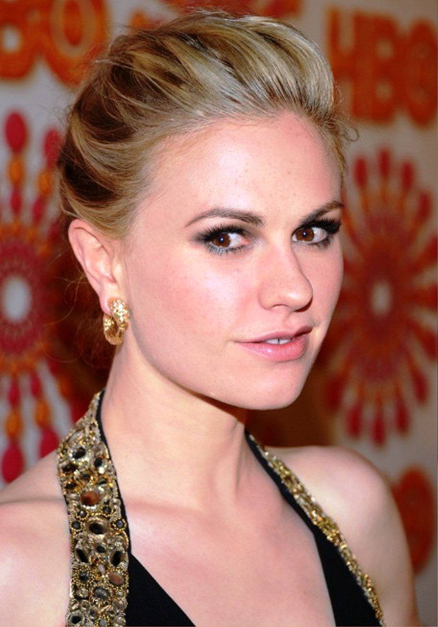 Anna Paquin Elegant Formal Updo Hairstyle