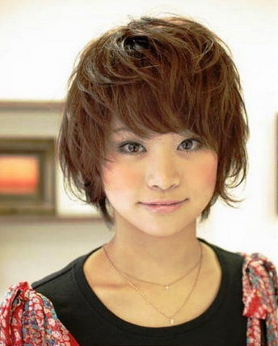 Asian Messy Hairstyles Short