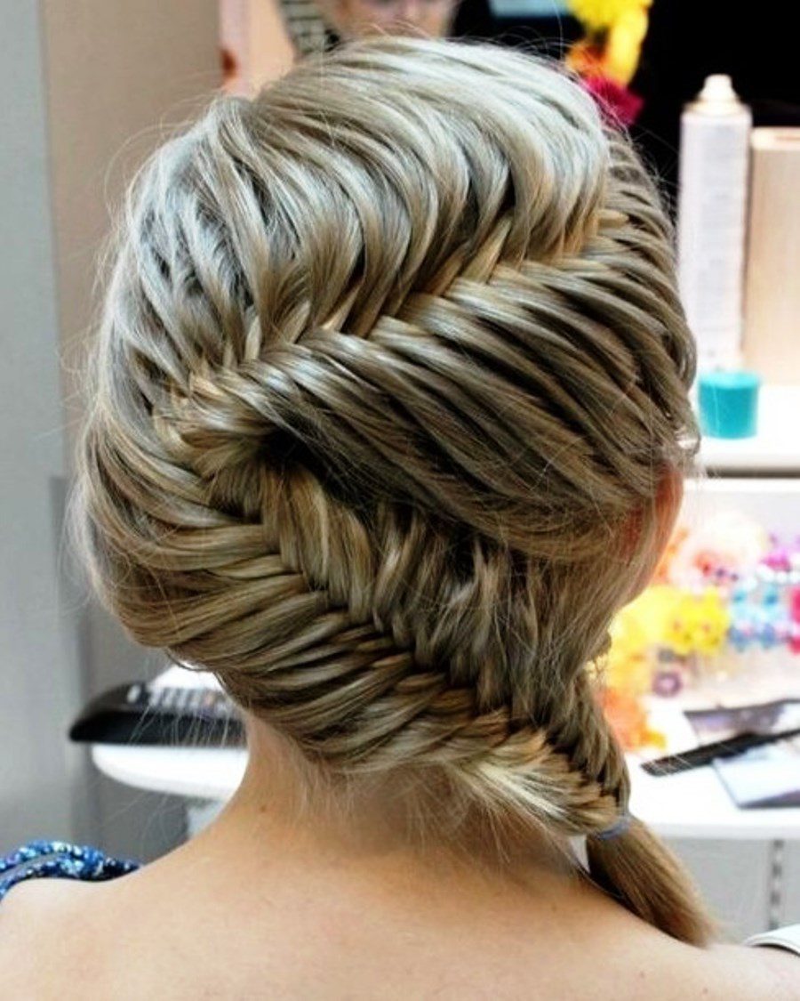 Beautiful French Fishtail Braid Hairstyle