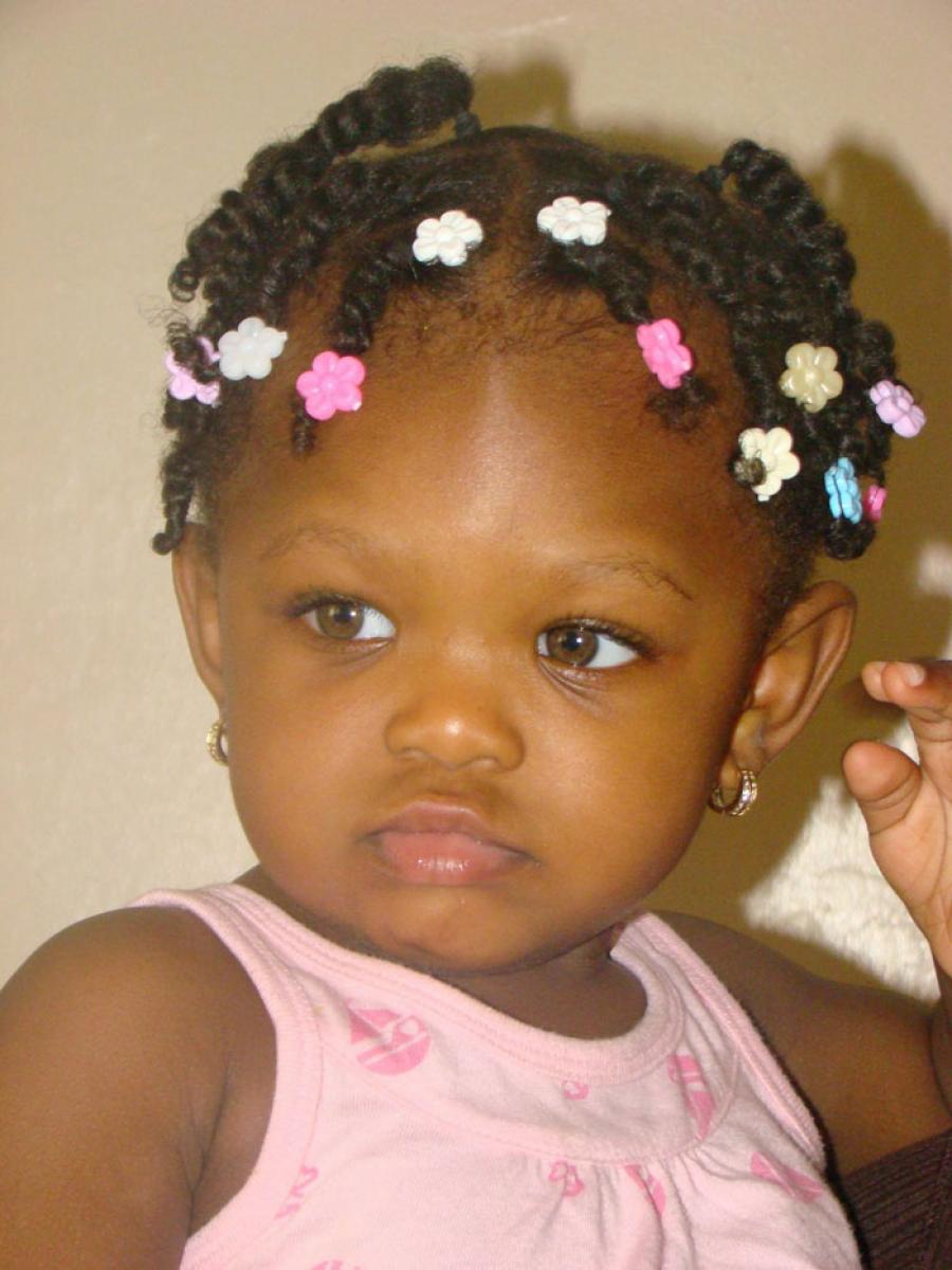 Black Children Hairstyles with Beads