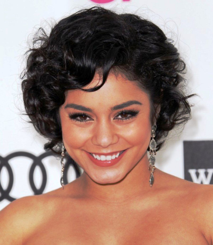 Black Curly Bob Hairstyle