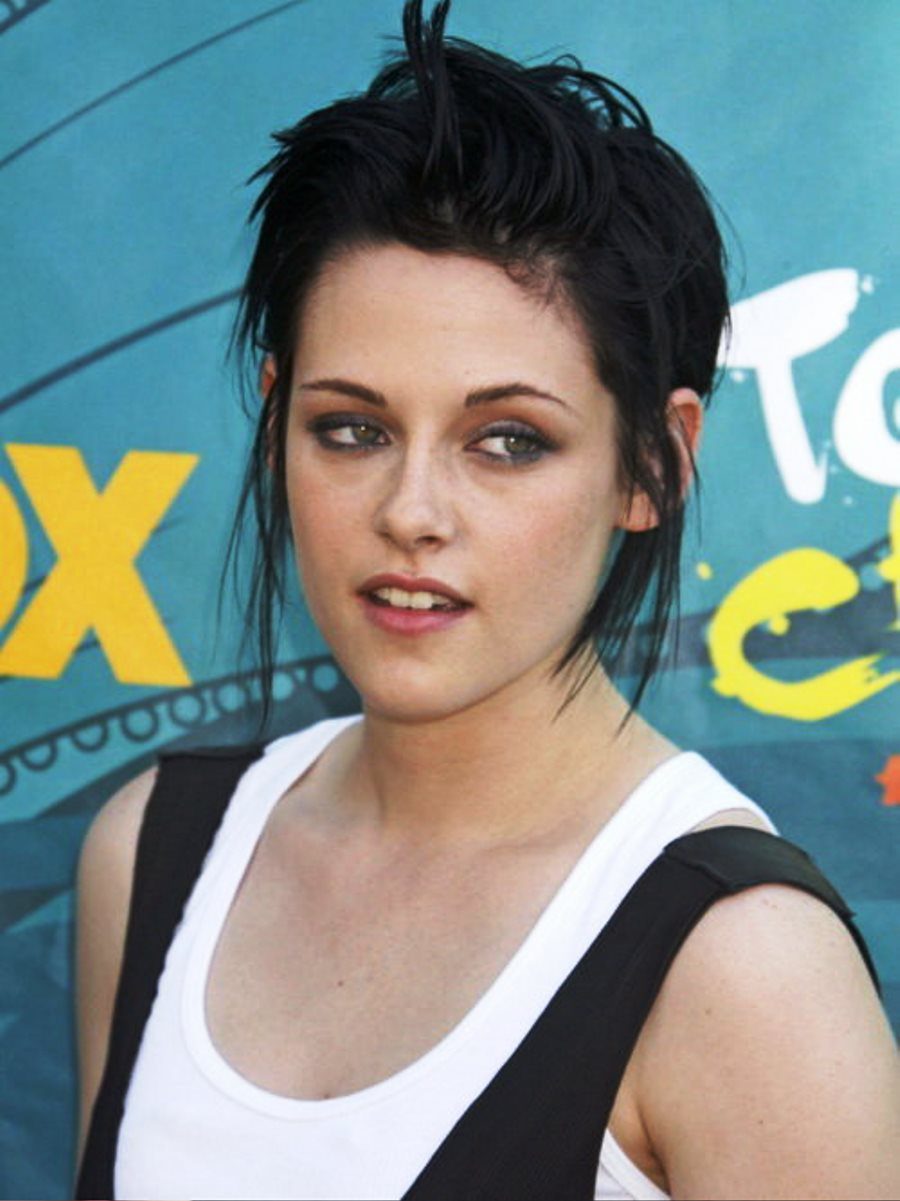 Black Short Funky Hairstyles Kristen Stewart