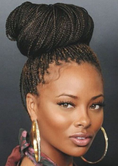 Box Braid Bun