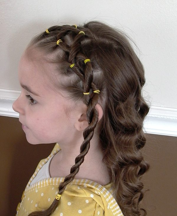 Braided Hairstyles For Kids With Curly Hair
