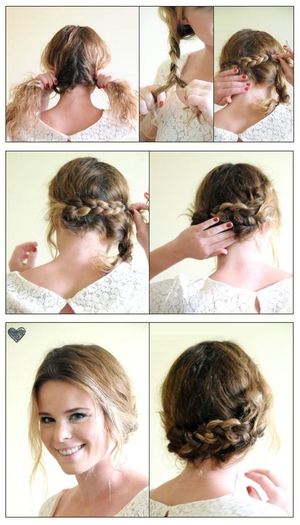 Braided Hairstyles For Short Hair Step By Step