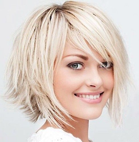 Bright Blonde Bob with Shaggy Ends