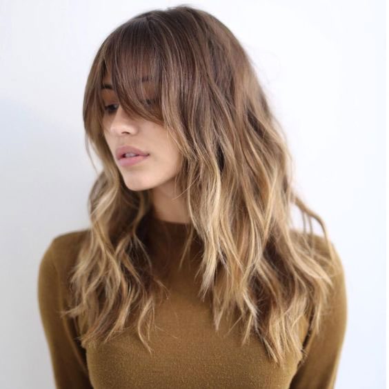 Brown Shag with Blonde Highlights