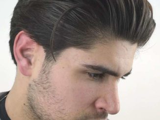 Brushed Back Hair with Long Sides