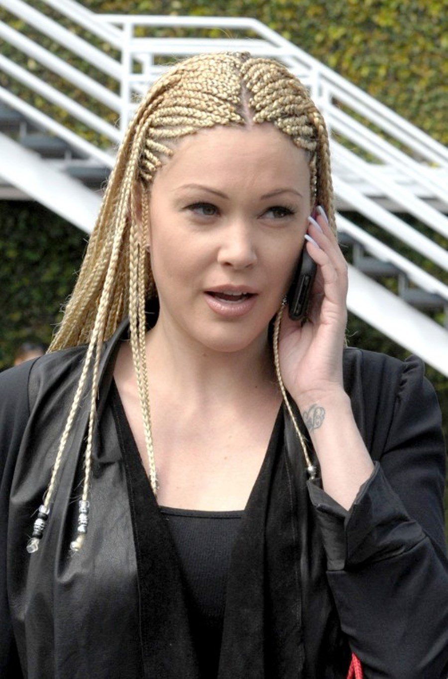 Celebrity Cornrows Hairstyles For Long Hair