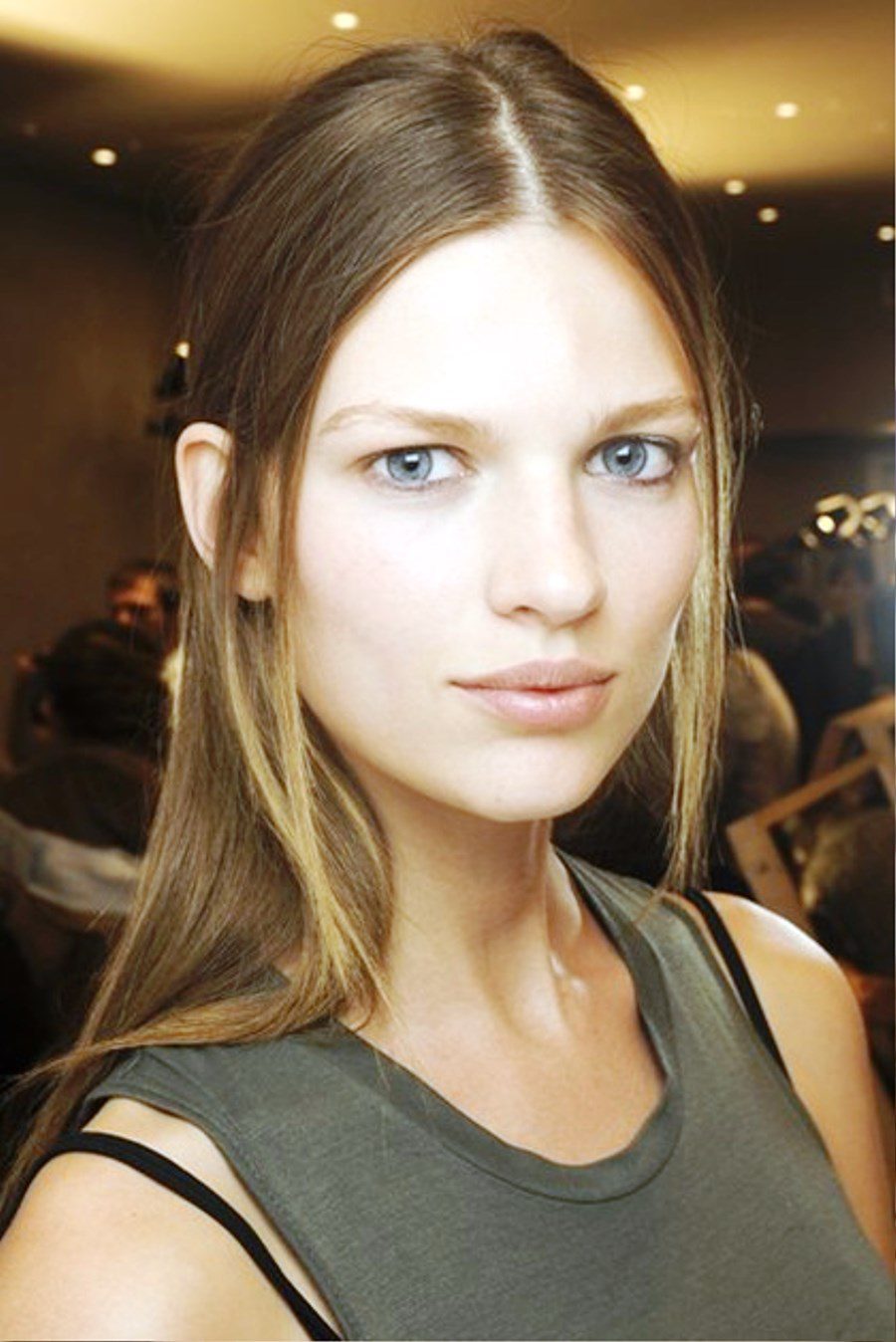 Center Parting Hairstyles 2013