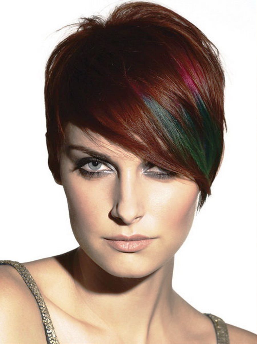 Colored Short Hairstyles 2013