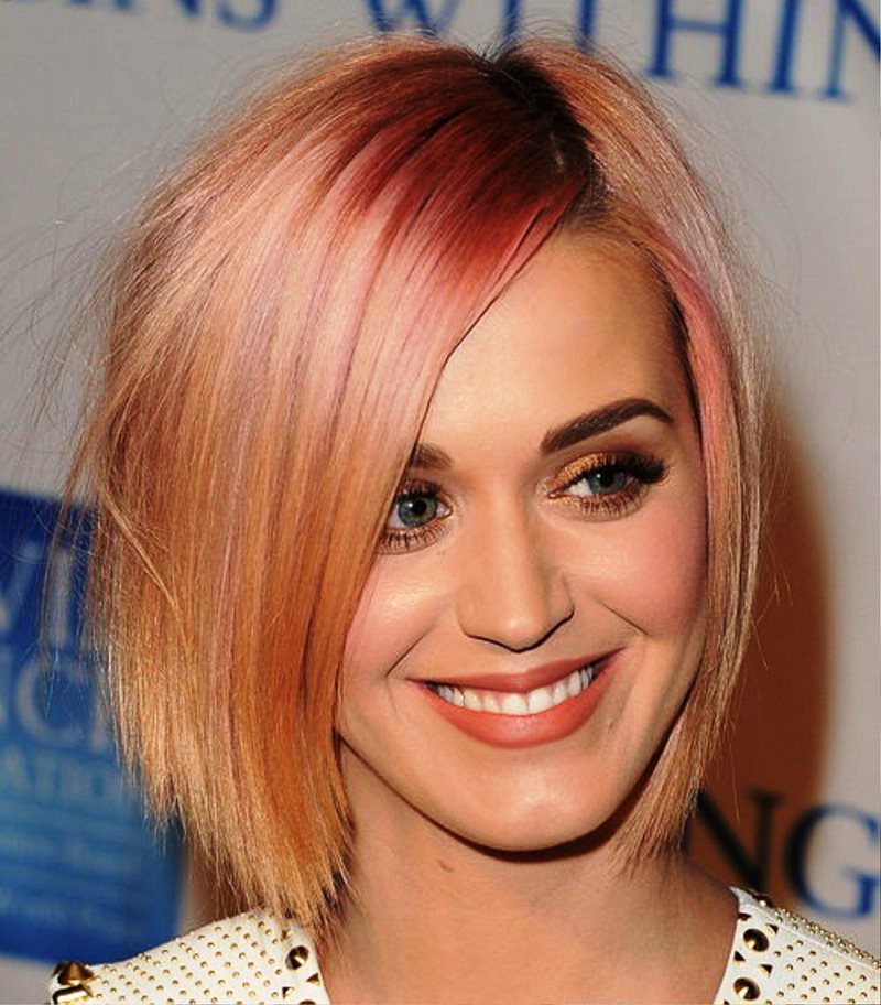 Colored Short Hairstyles For Stright Hair