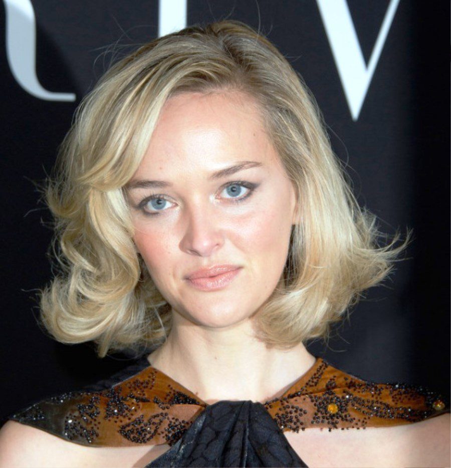 Curly Blonde Bob Hairstyle