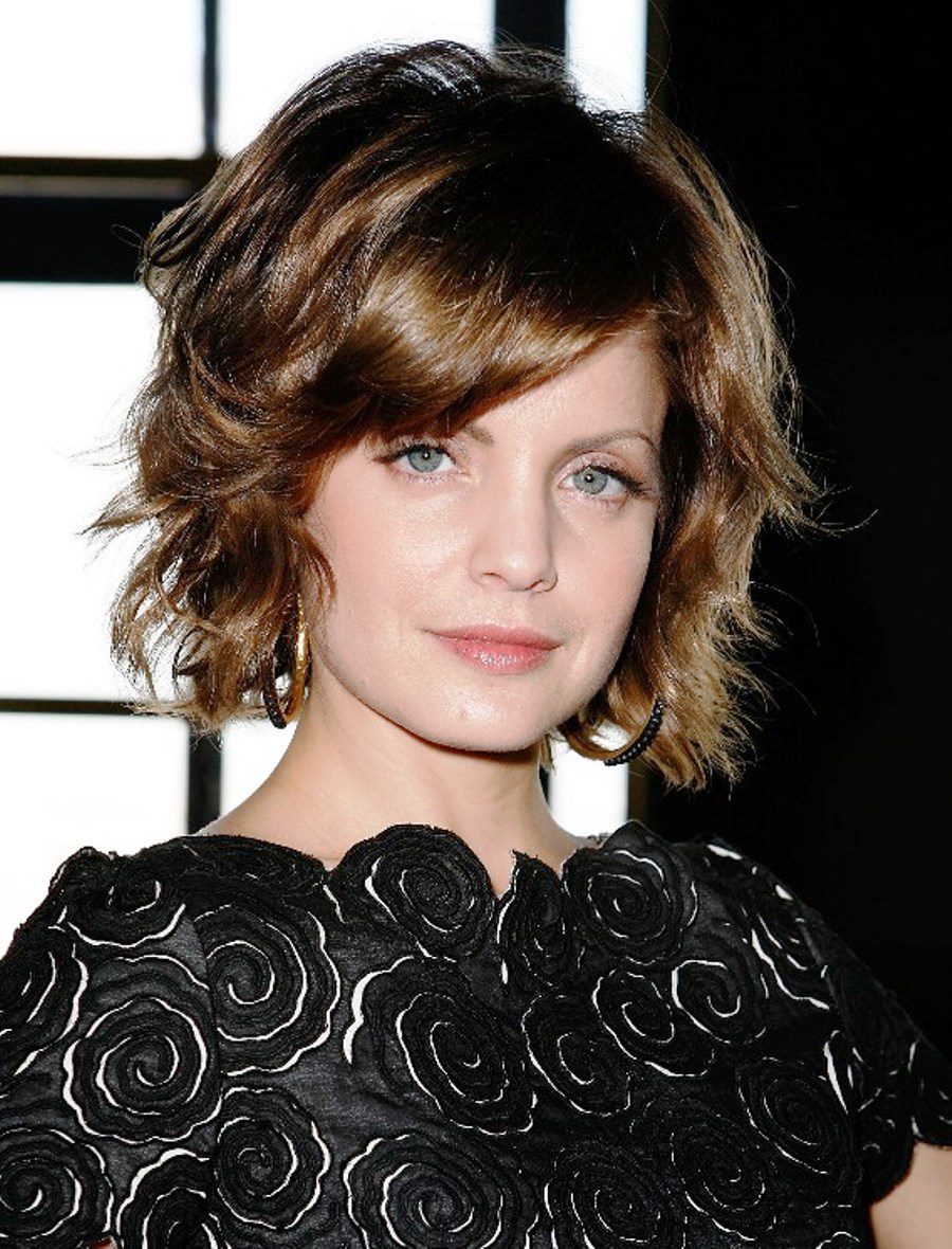 Curly Layered Bob Hairstyle
