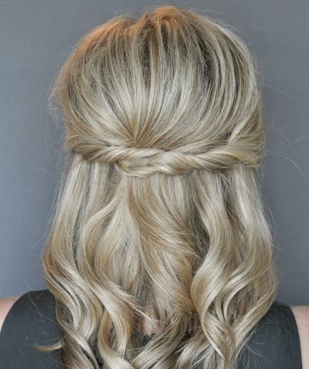 Cute Half Up with a Twist Hairstyle