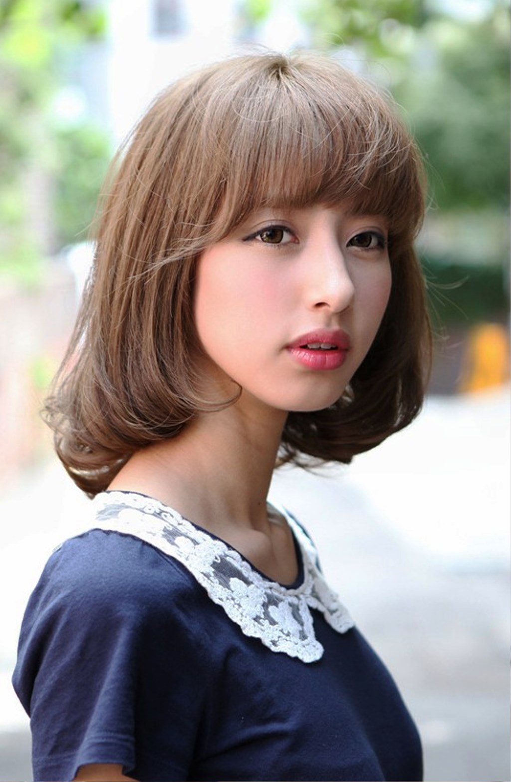 Cute Japanese Bob Hairstyle For Girls