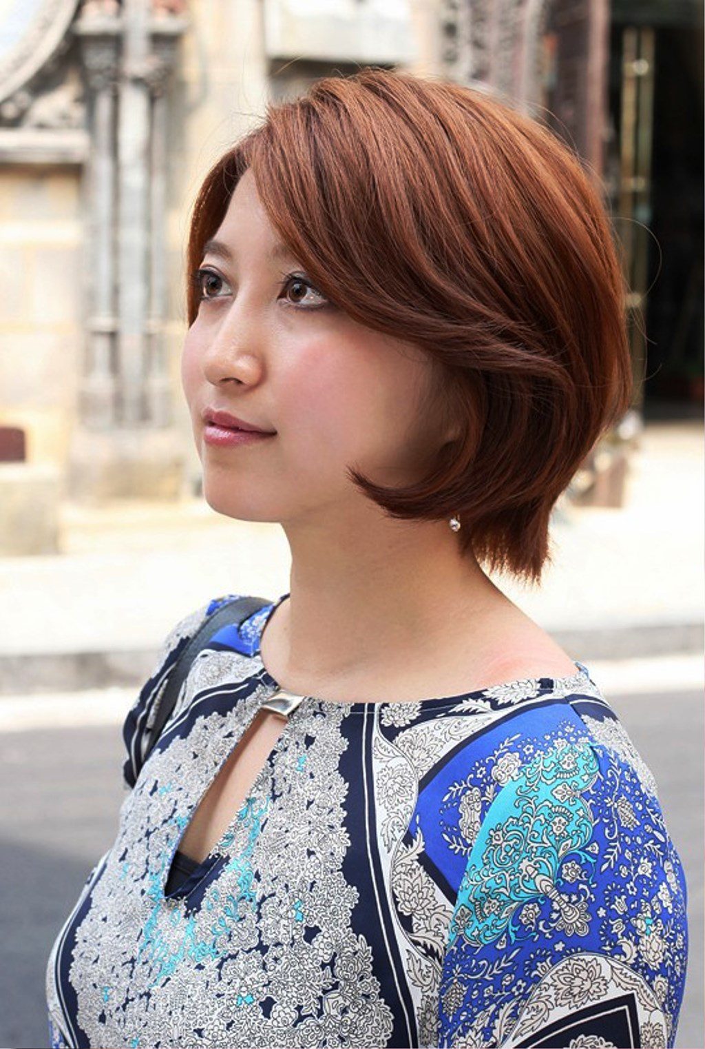 Cute Short Asian Bob Hairstyle For Women