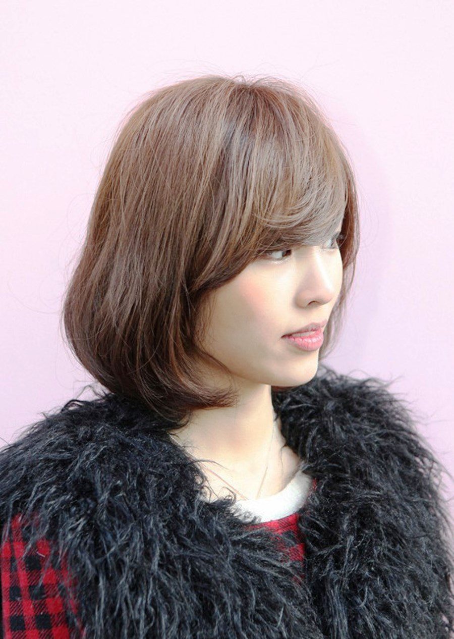 Cute Short Bob Hairstyle With Bangs Ideas