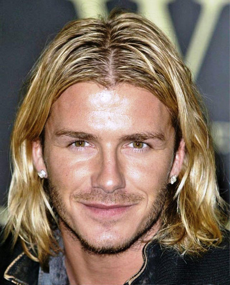 David Beckham Layered Long Hairstyles For Men