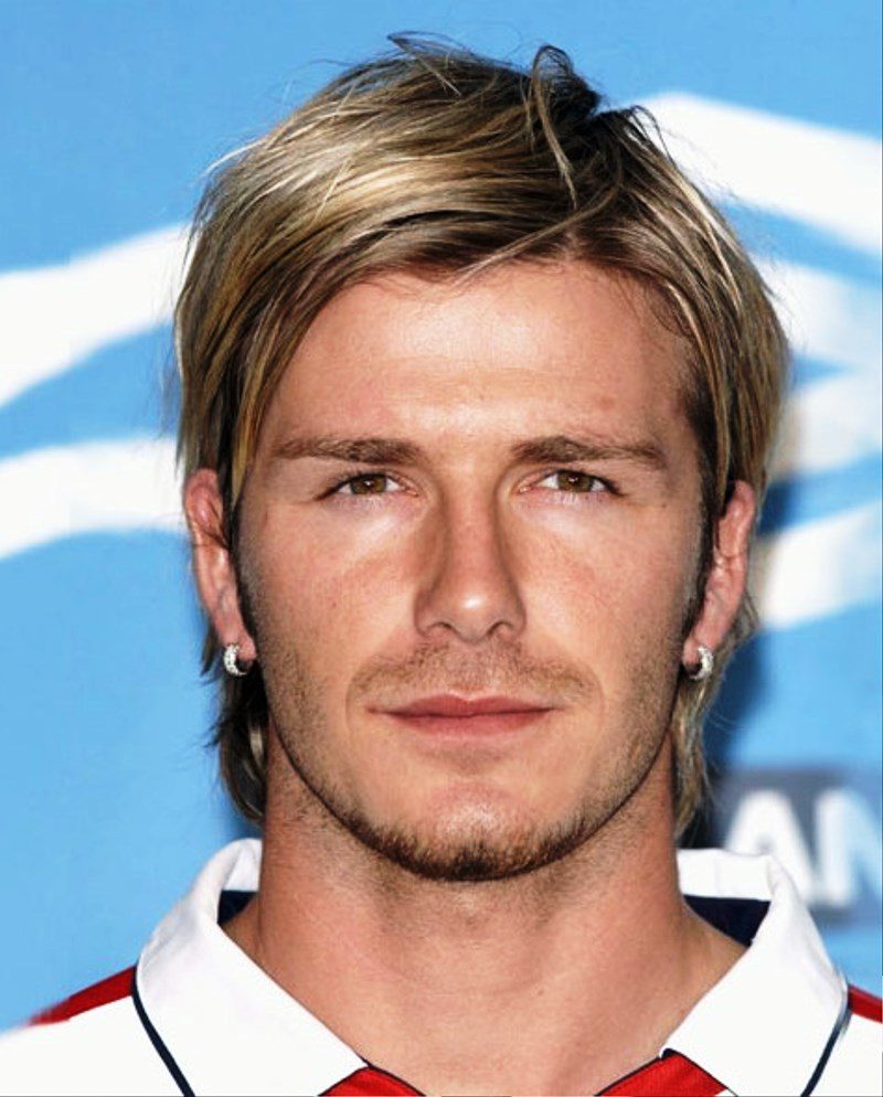 David Beckham Medium Straight Hairstyle