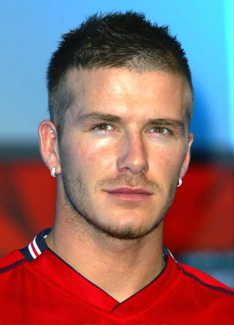 David Beckham Short Buzz Haircut For Men