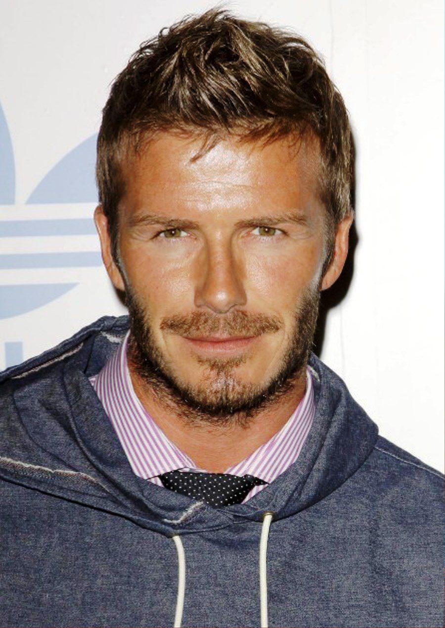 David Beckham Short Faux Hawk Haircut For Men