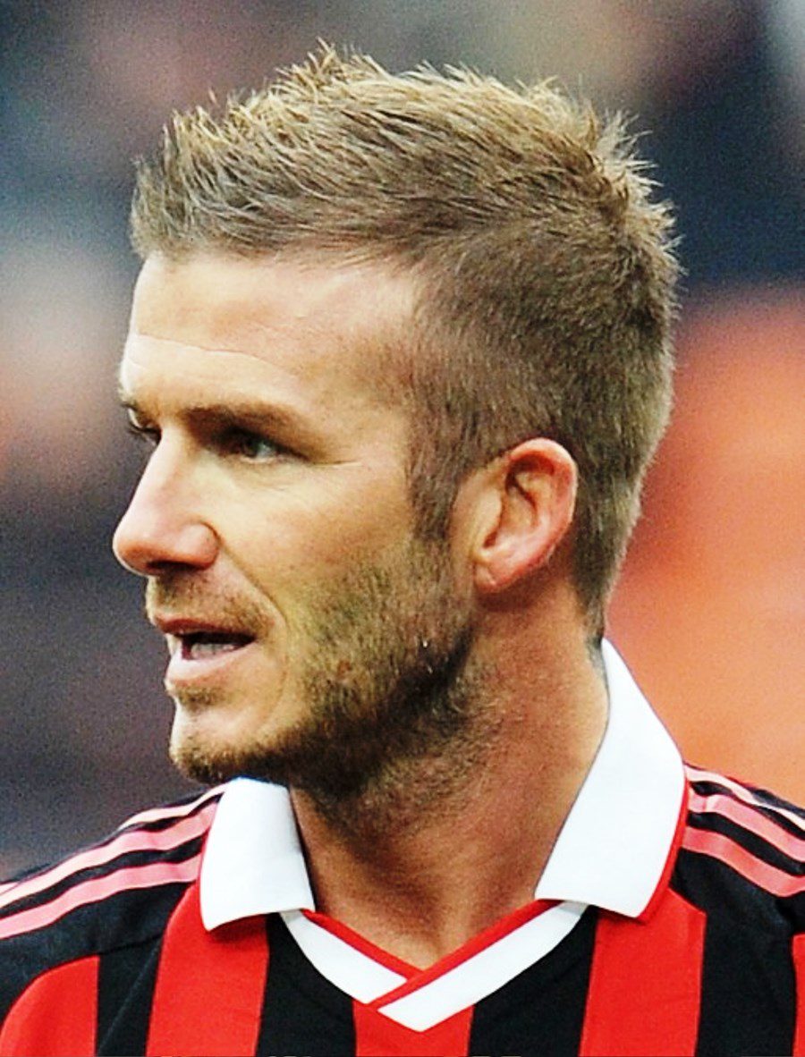 David Beckham Short Spiked Haircut For Men