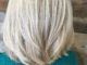 Disconnected White Blonde Lob