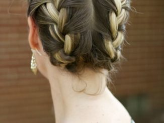 Double French-Braided Updo