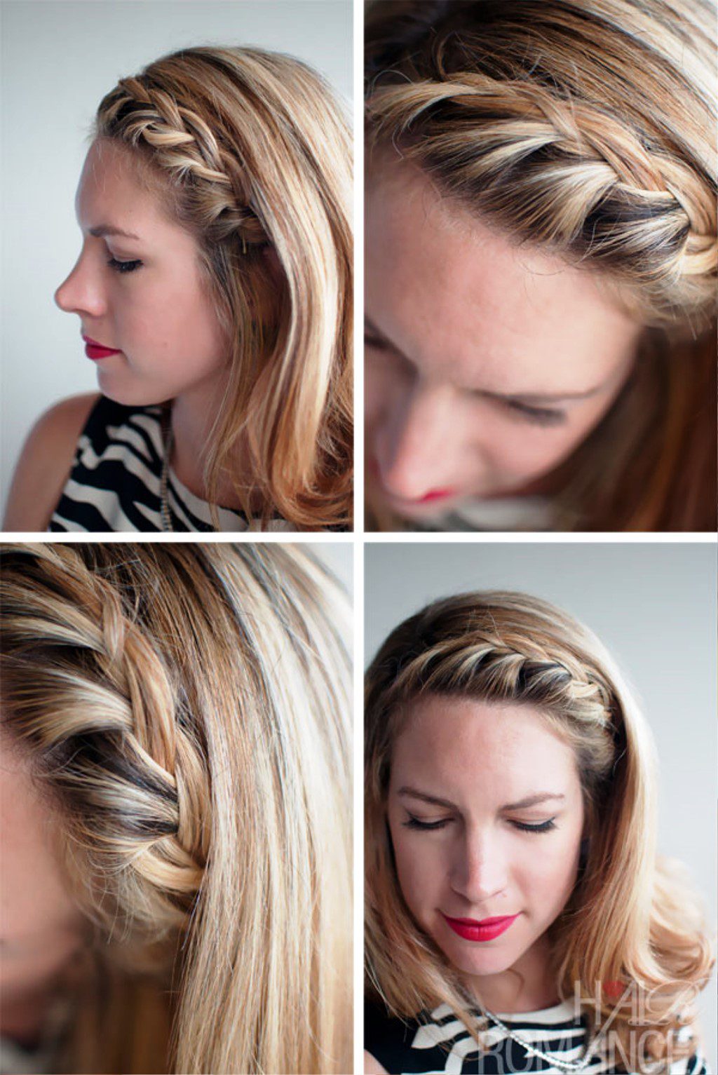 French Braided Fringe Bangs