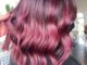 Cute Fun and Outgoing Magenta Red on Medium Hair