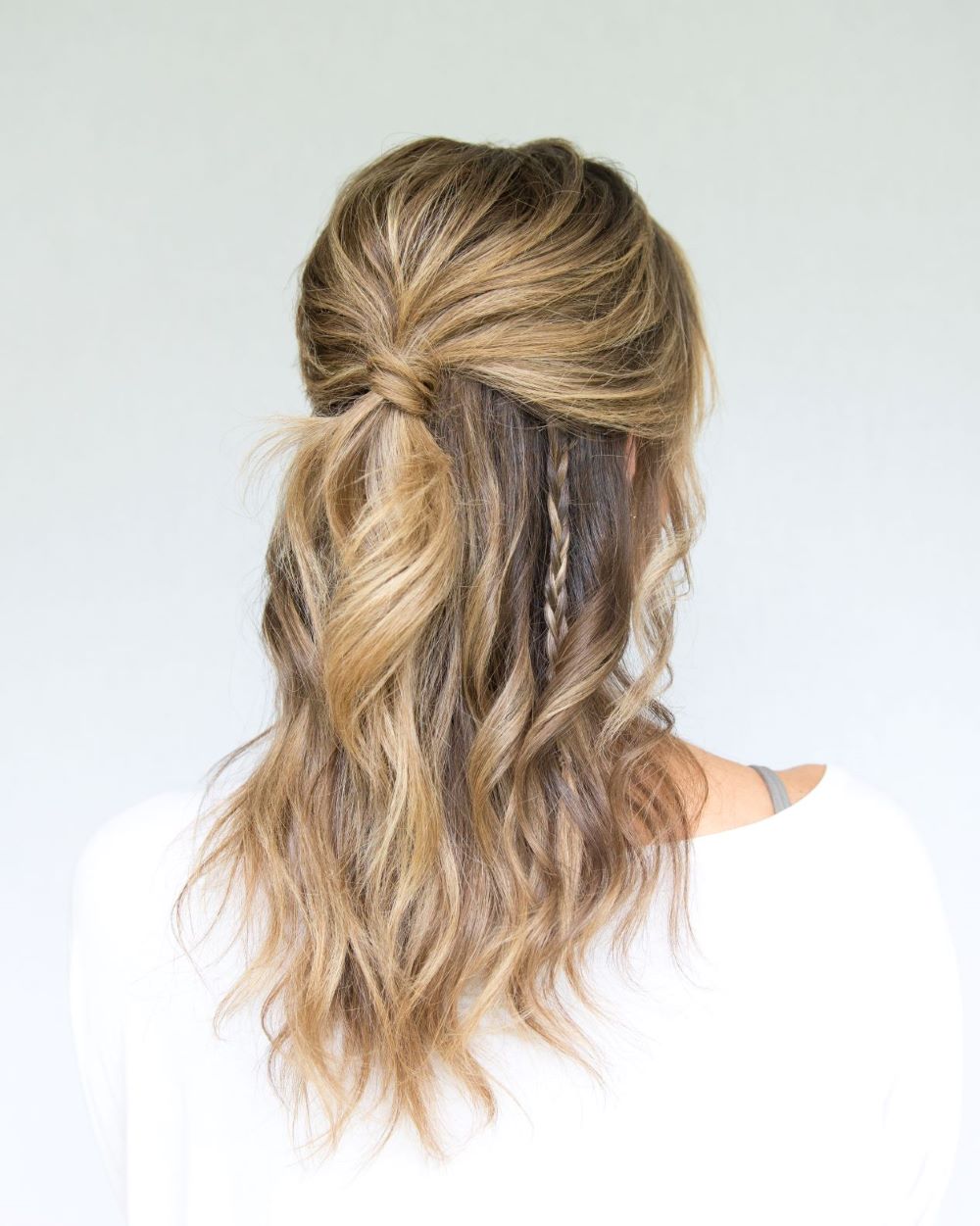 Half-Up, Half-Down Ponytail