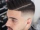 Hard Part Comb Over with High Skin Fade