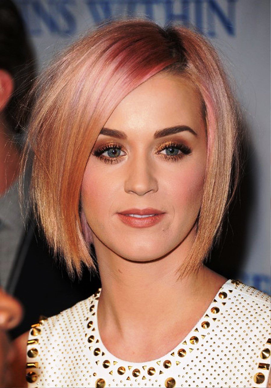 Katy Perry Short Sleek Bob Hairstyle