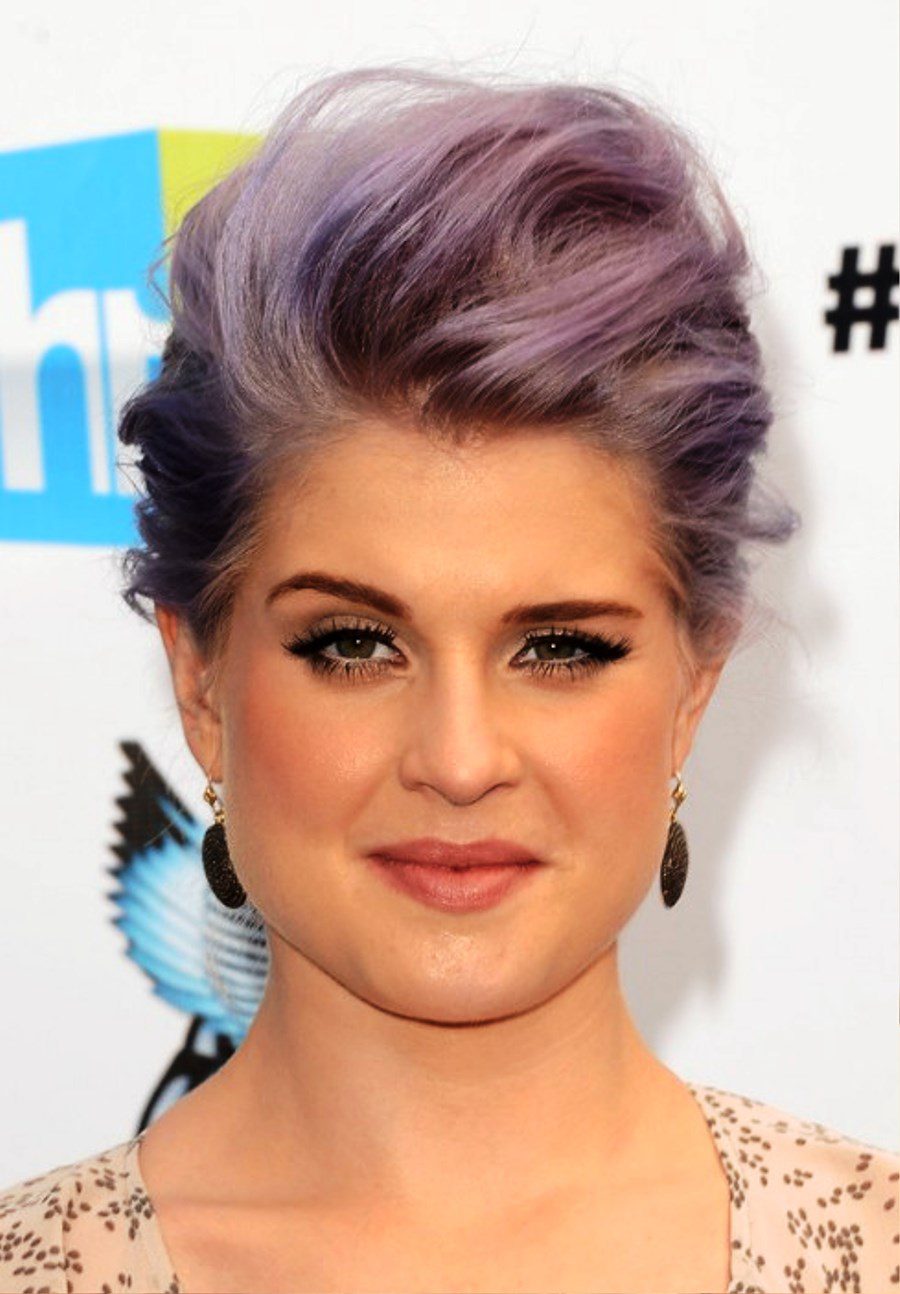 Kelly Osbourne Pompadour Updo Hairstyle