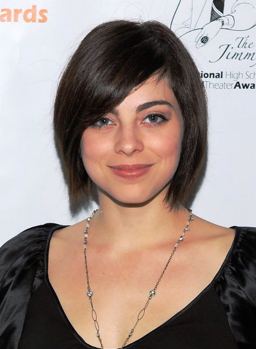 Krysta Rodriguez Short Bob Hairstyle With Side Bangs