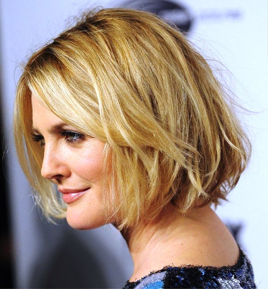 Layered Short Bob Hairstyles For Women Over 50s