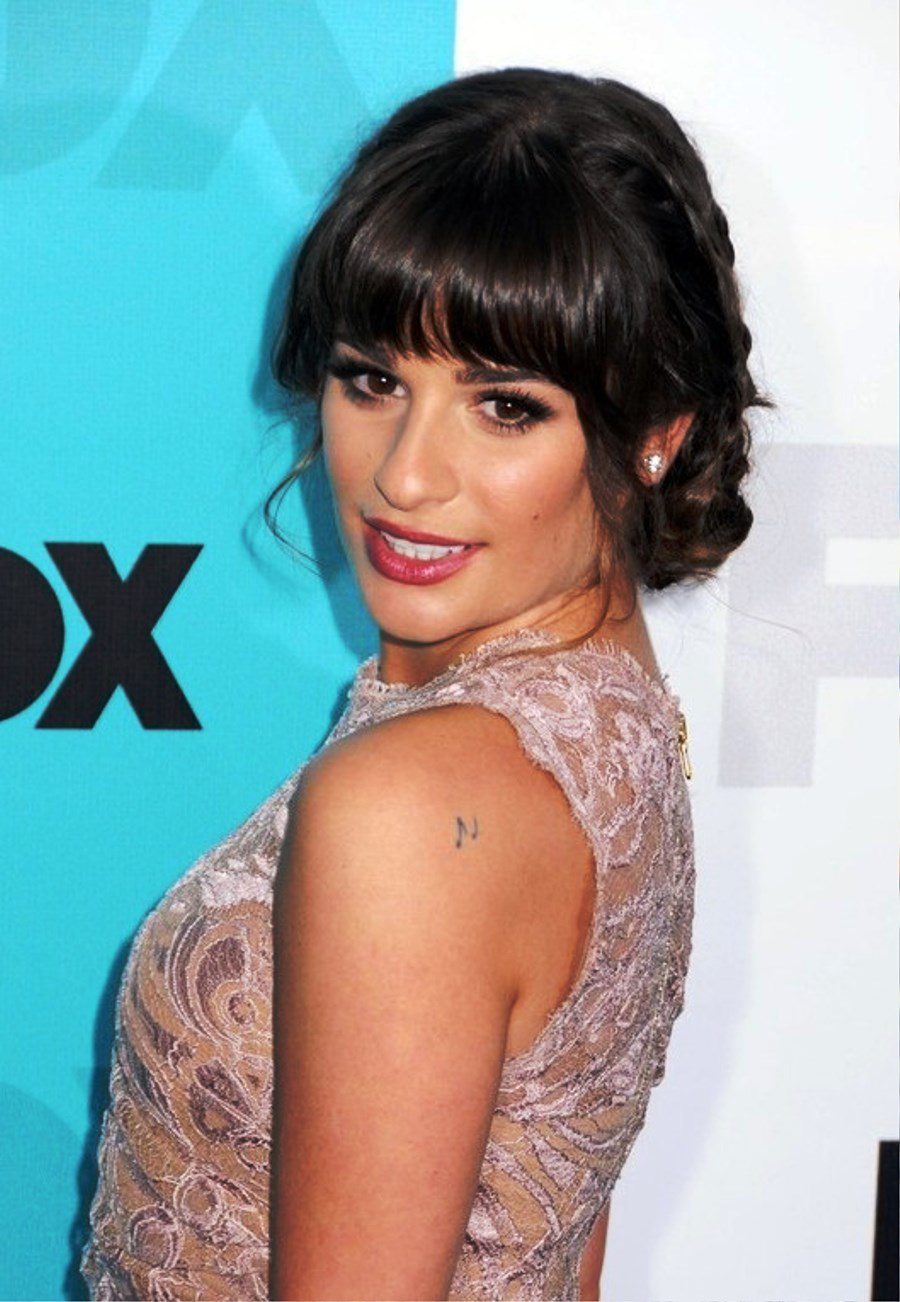 Lea Michele Long Braided Hairstyle