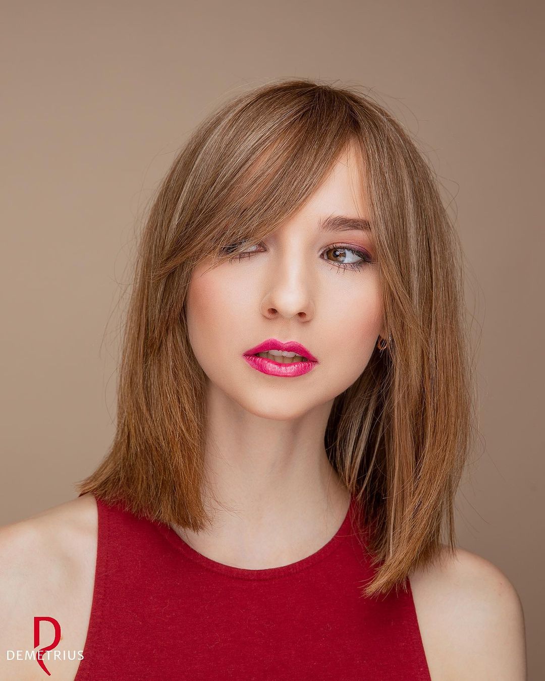 Lob With Side-Swept Bangs