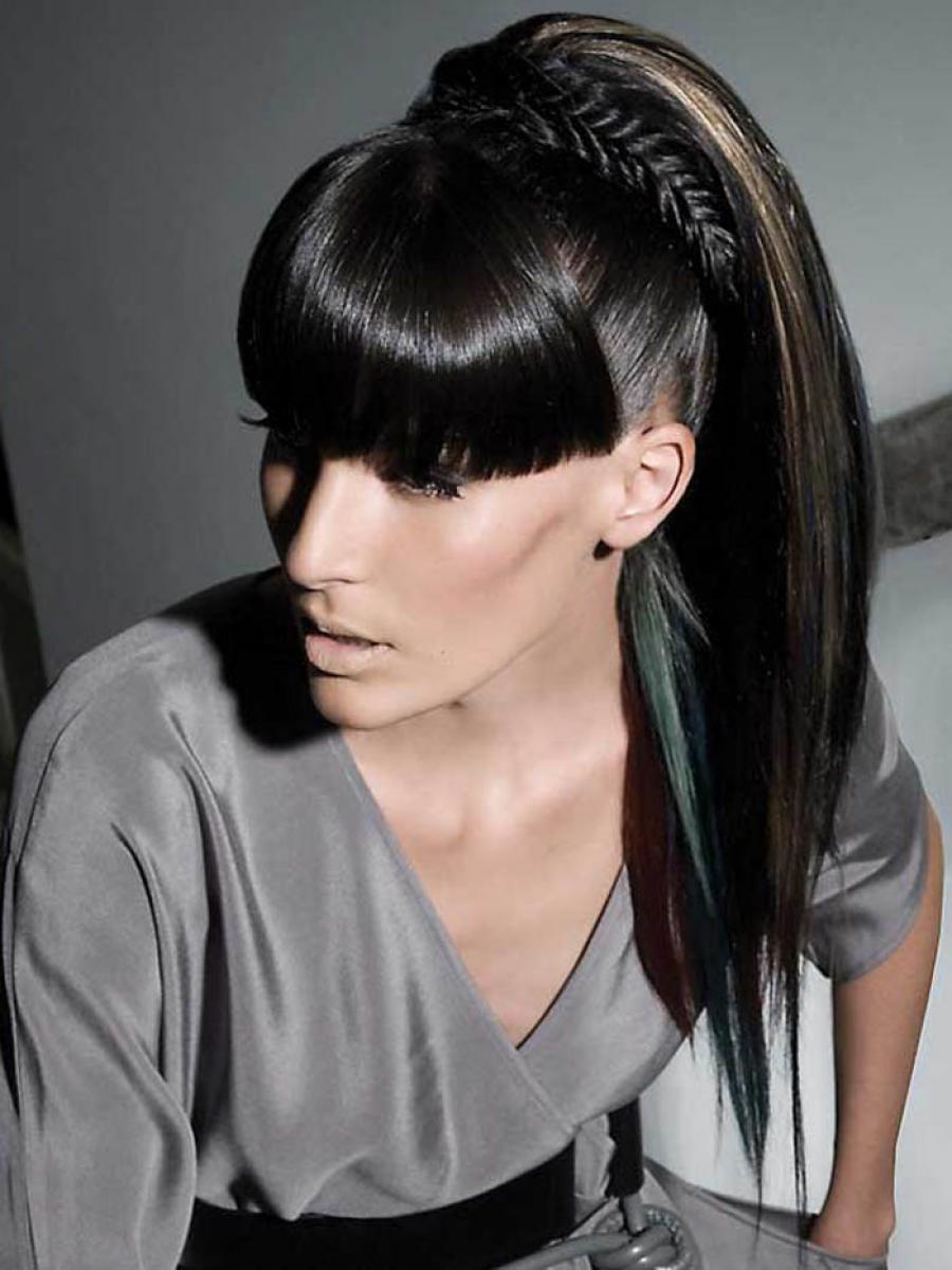 Long Black Ponytail Hairstyles