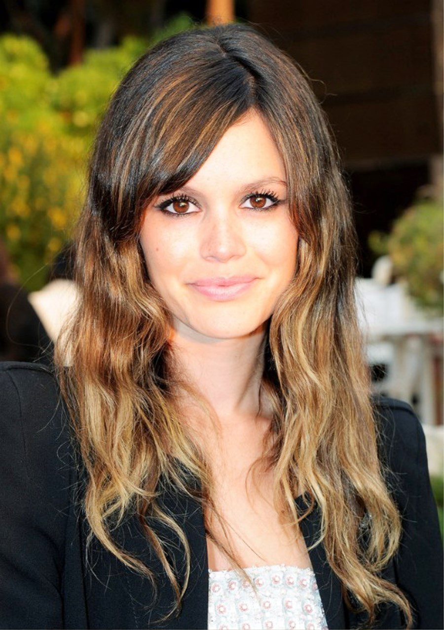 Long Ombre Hairstyle With Bangs